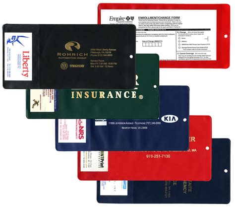 personalized insurance card holders.